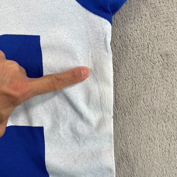 Rock Revival Big Logo T Shirt Men Large Blue Crew Neck Short Sleeve USA Made - Picture 4 of 9